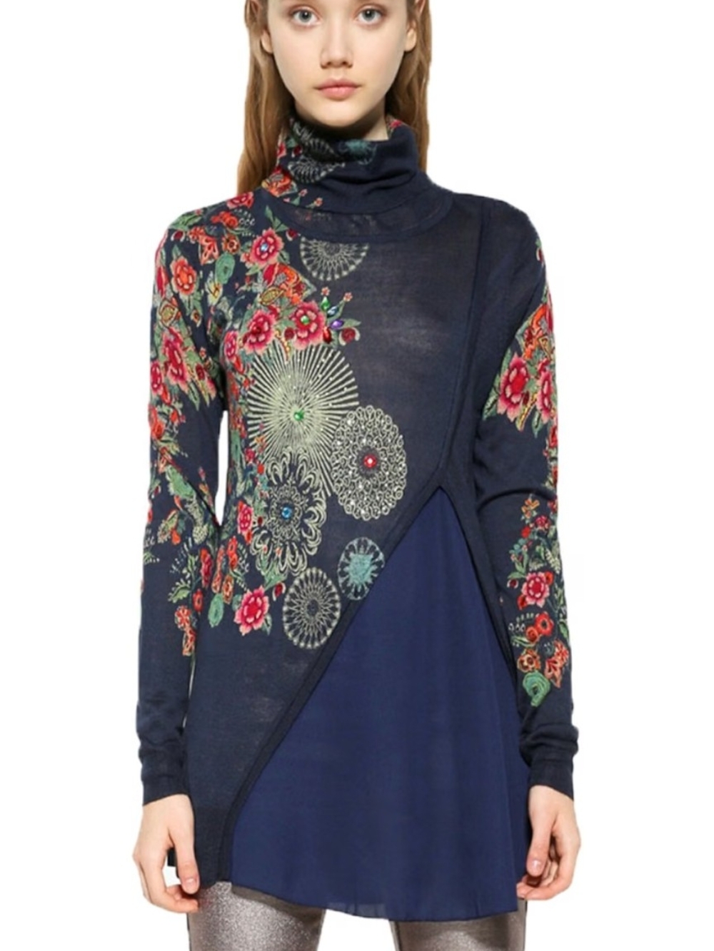 Desigual Turtleneck Tunic Size XS